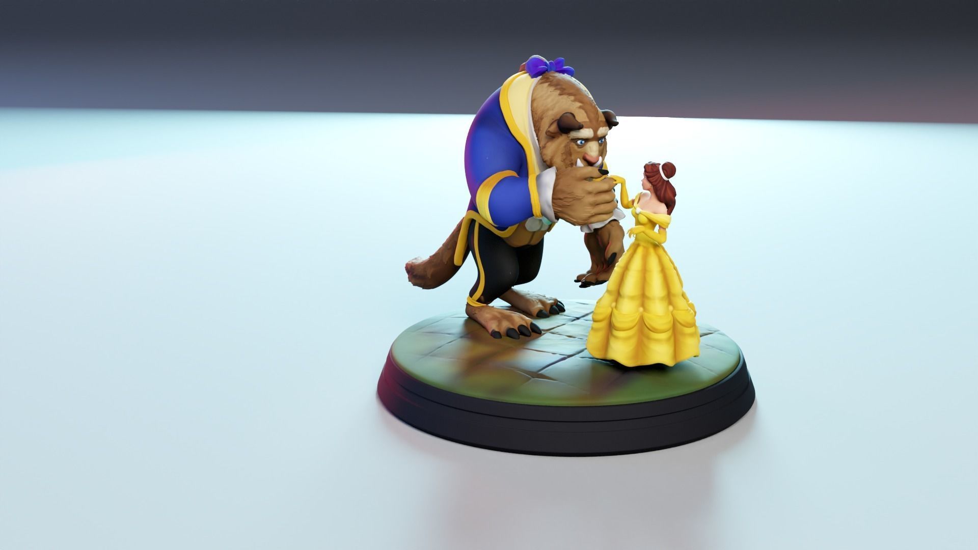 Beauty and the Beast 3D print model_7