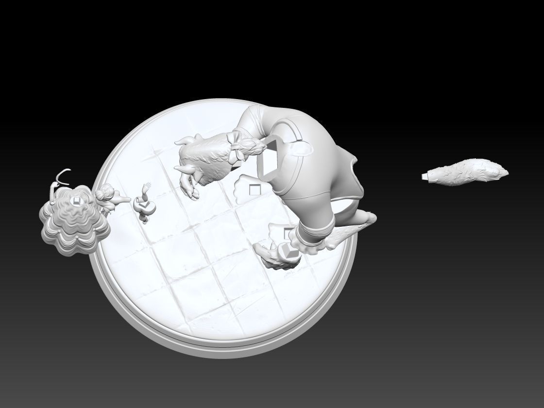 Beauty and the Beast 3D print model_29