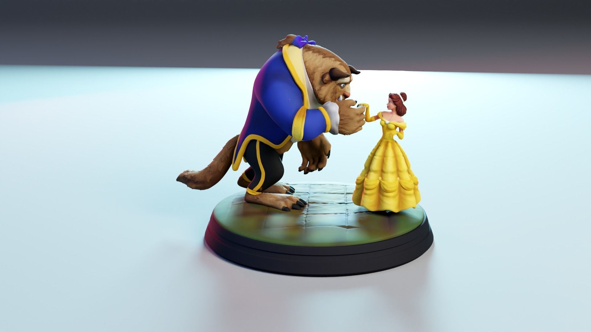Beauty and the Beast 3D print model_9