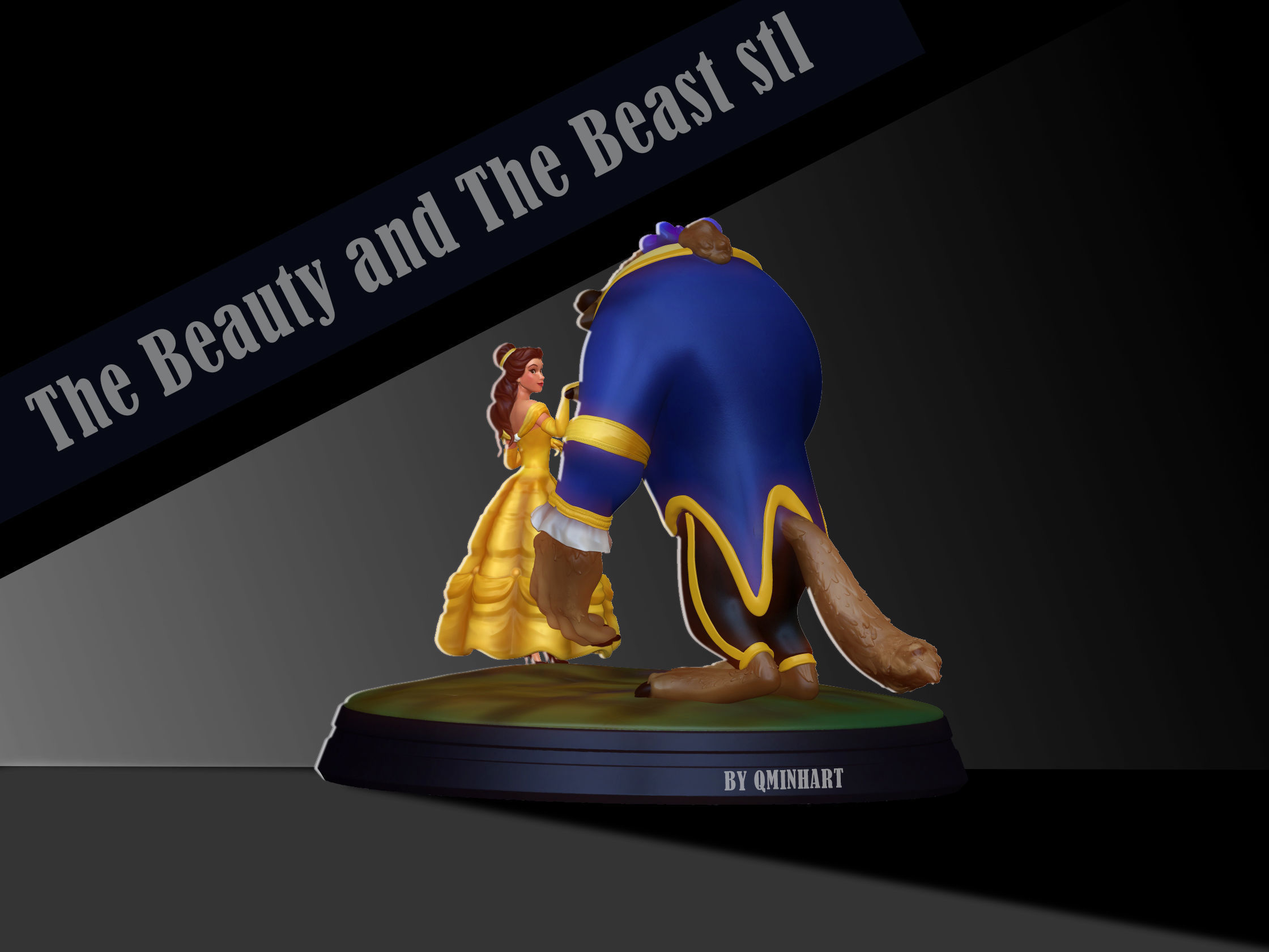 Beauty and the Beast 3D print model_14