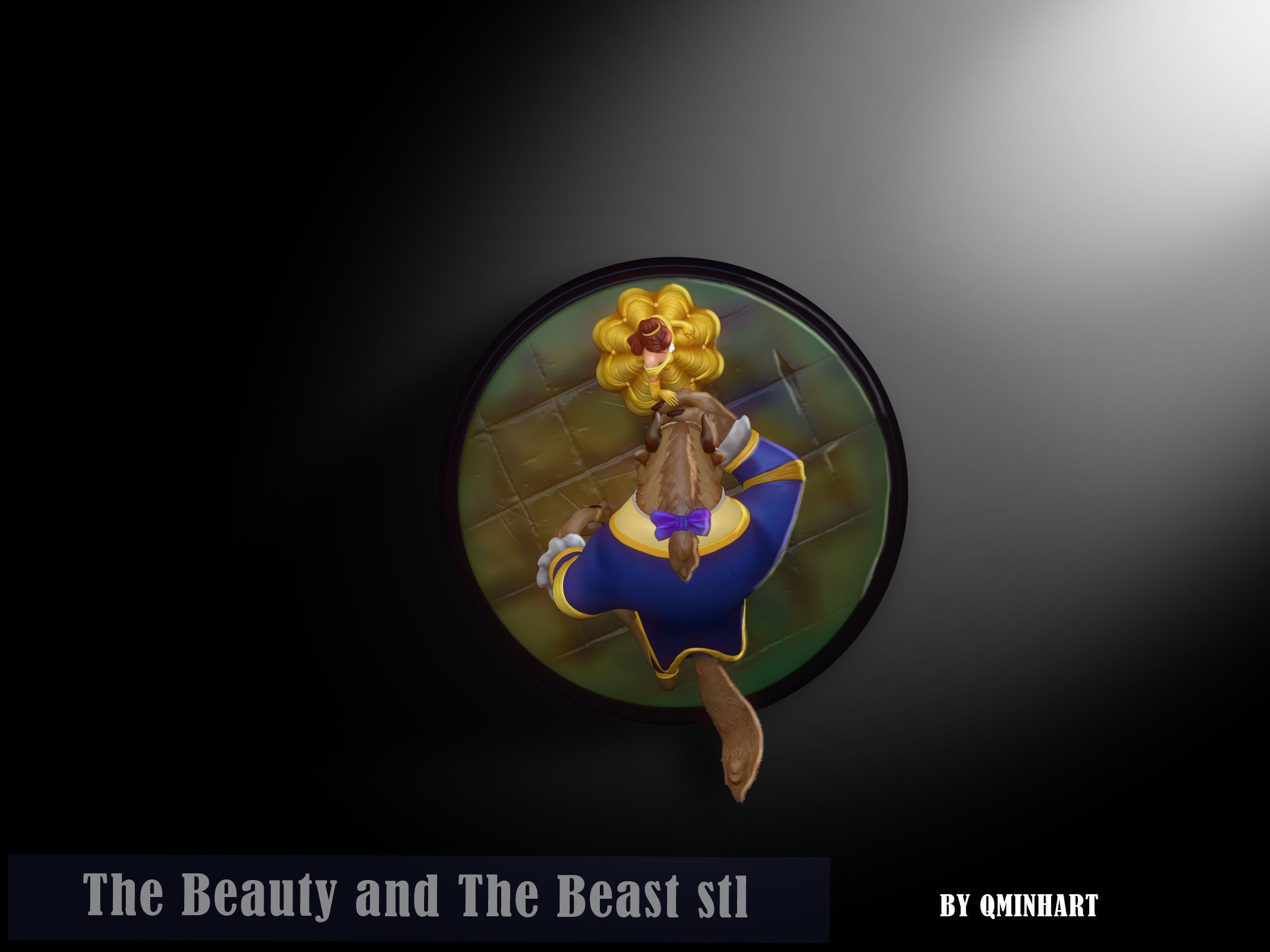 Beauty and the Beast 3D print model_22