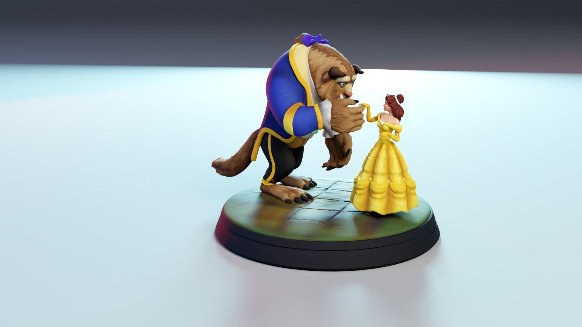 Beauty and the Beast 3D print model_8