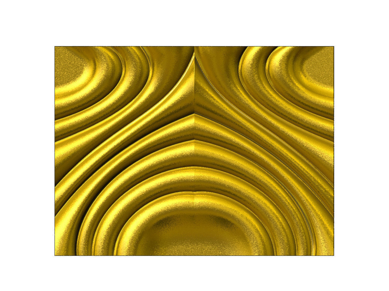 Mirrored water ripple wave wall art relief sculpture panel 3D print model_15