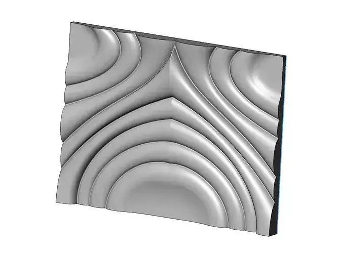 Mirrored water ripple wave wall art relief sculpture panel