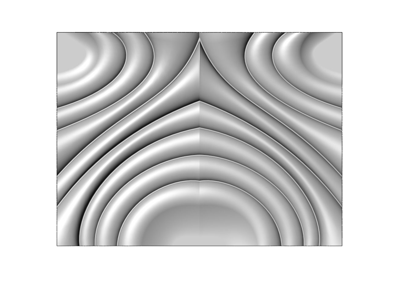 Mirrored water ripple wave wall art relief sculpture panel 3D print model_2