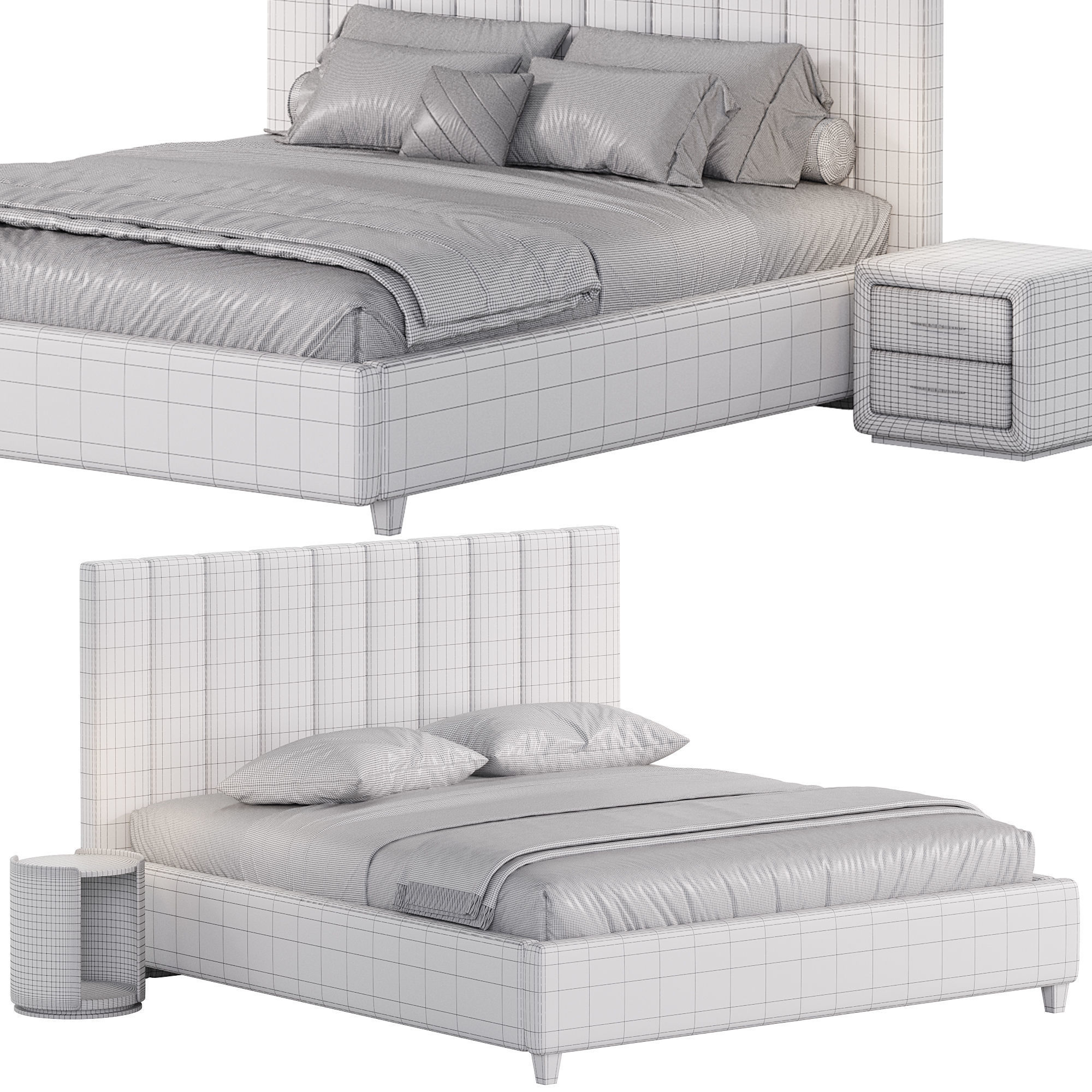 Adele bed  3D model_6