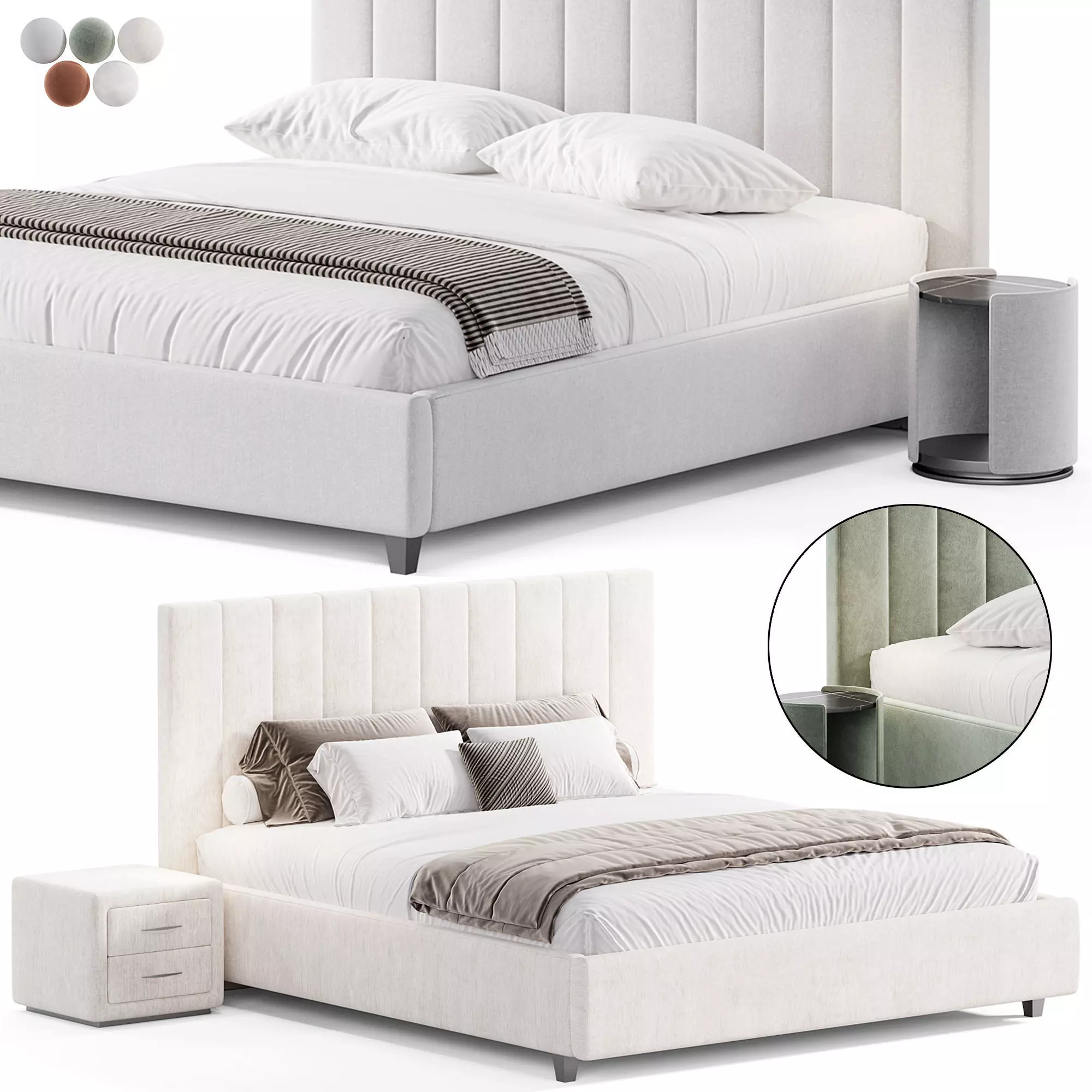 Adele bed  3D model_0