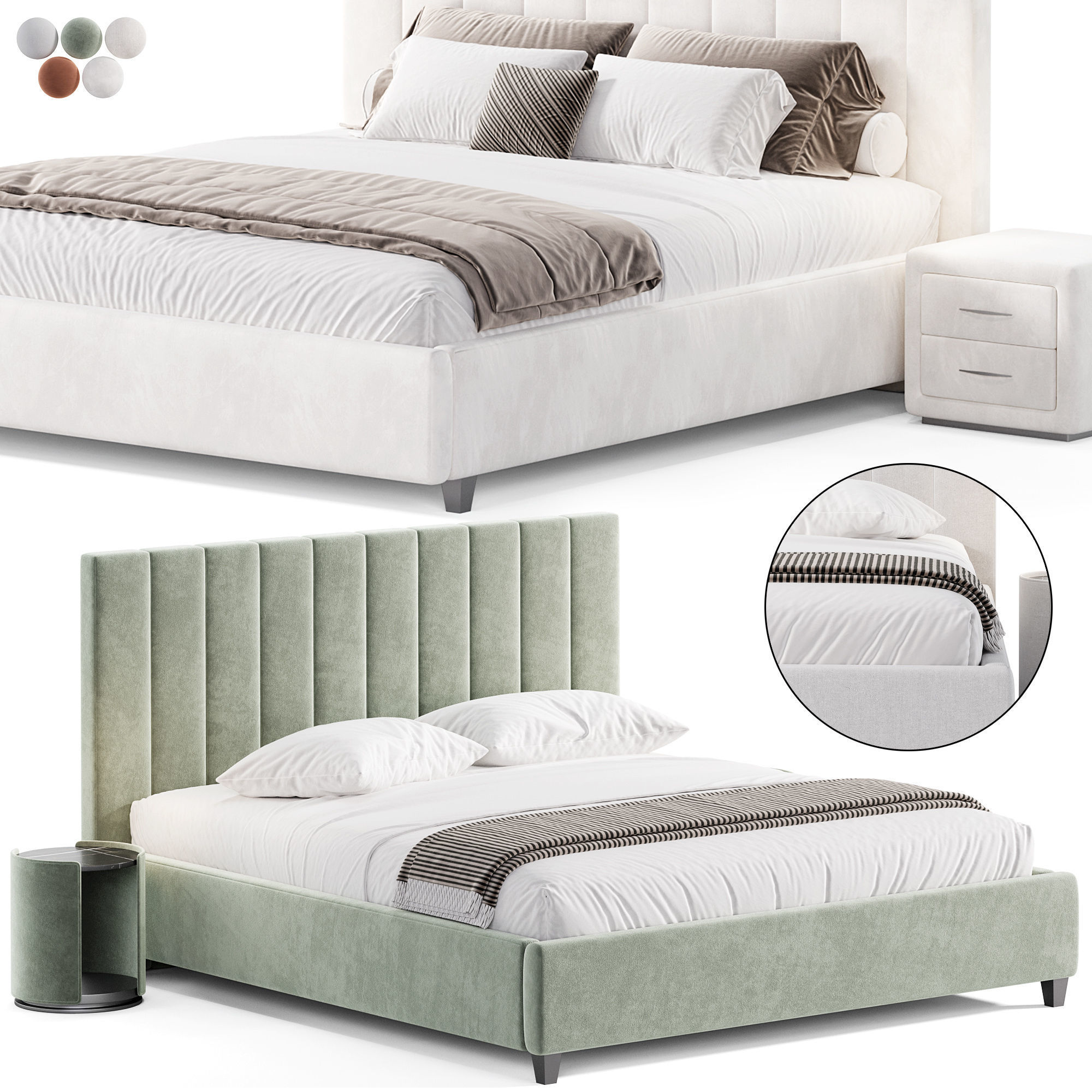 Adele bed  3D model_2