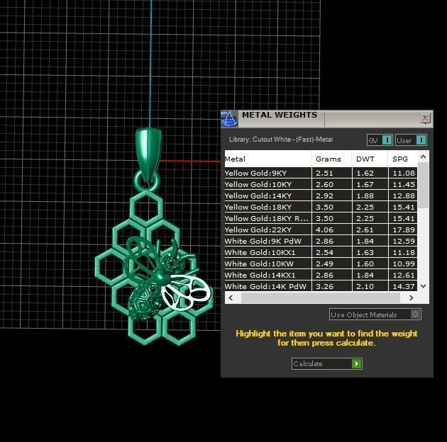 Stylish Honey Pendant 3d Printable Model 3D print model_2