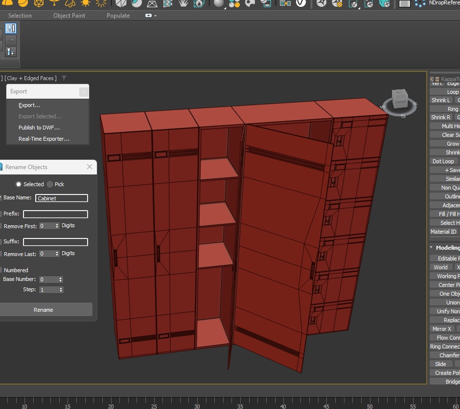 Metal Cabinet  Set Low-poly 3D model_19
