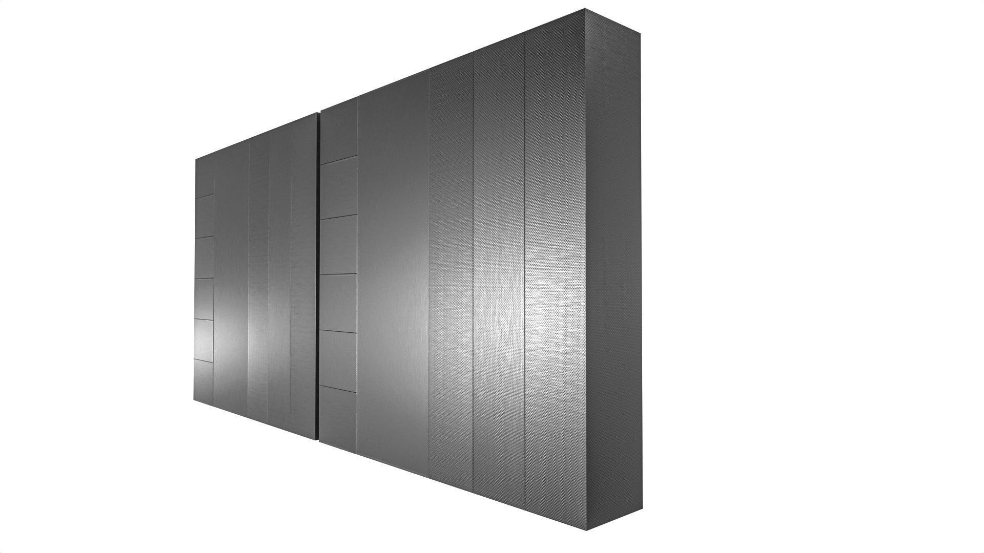 Metal Cabinet  Set Low-poly 3D model_14