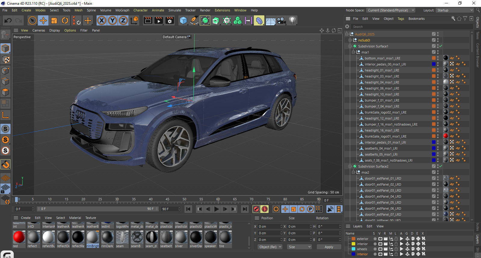 Audi Q6 e-tron 2025 3D model_43