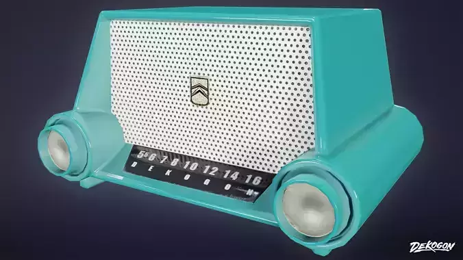 MIDCENTURY - Radio 02 - LOW POLY