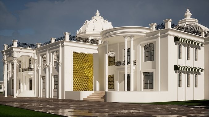 Palatial Grandeur Mansion   3D model 7
