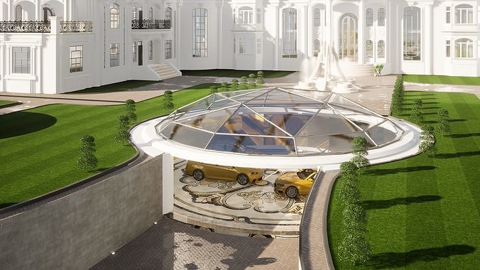 Palatial Grandeur Mansion   3D model 4