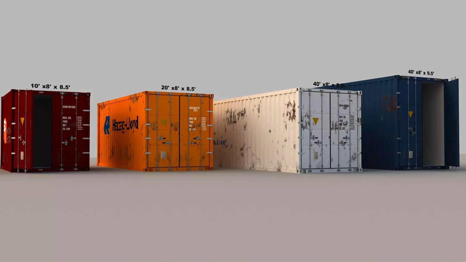 Container 3D model