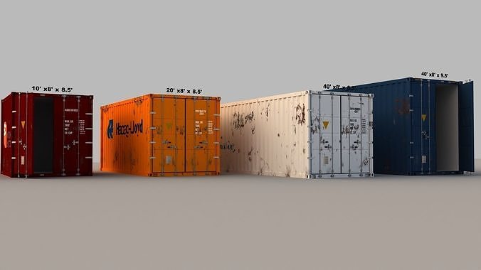Container 3D model