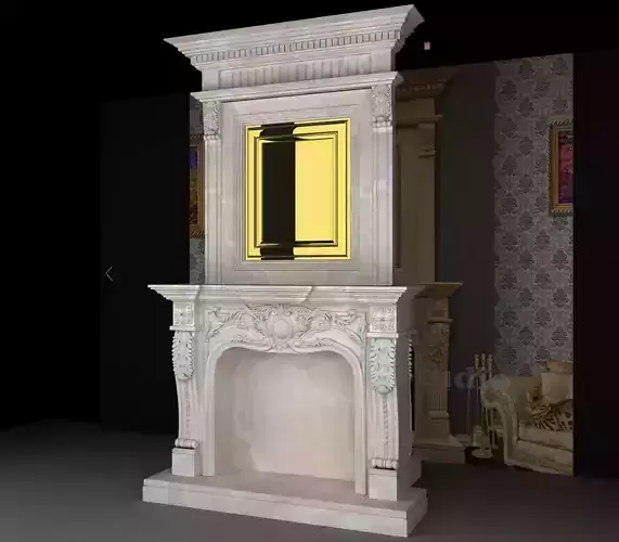 Fireplace marble