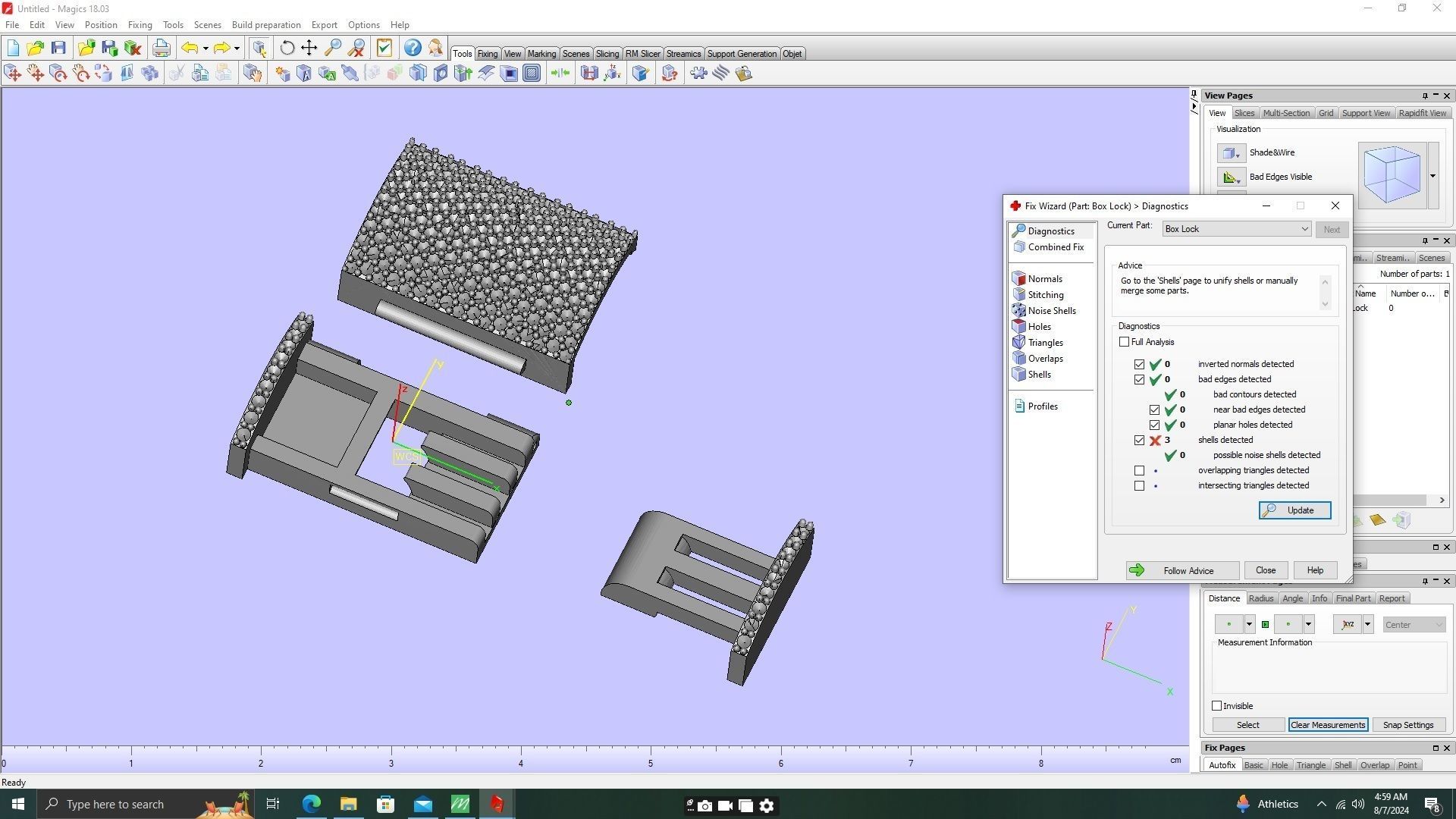 Diamond Box lock 22 mm by 13 mm 3D print model_6