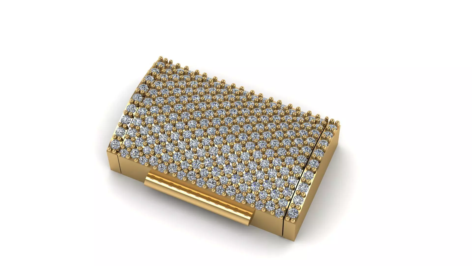 Diamond Box lock 22 mm by 13 mm 3D print model_0