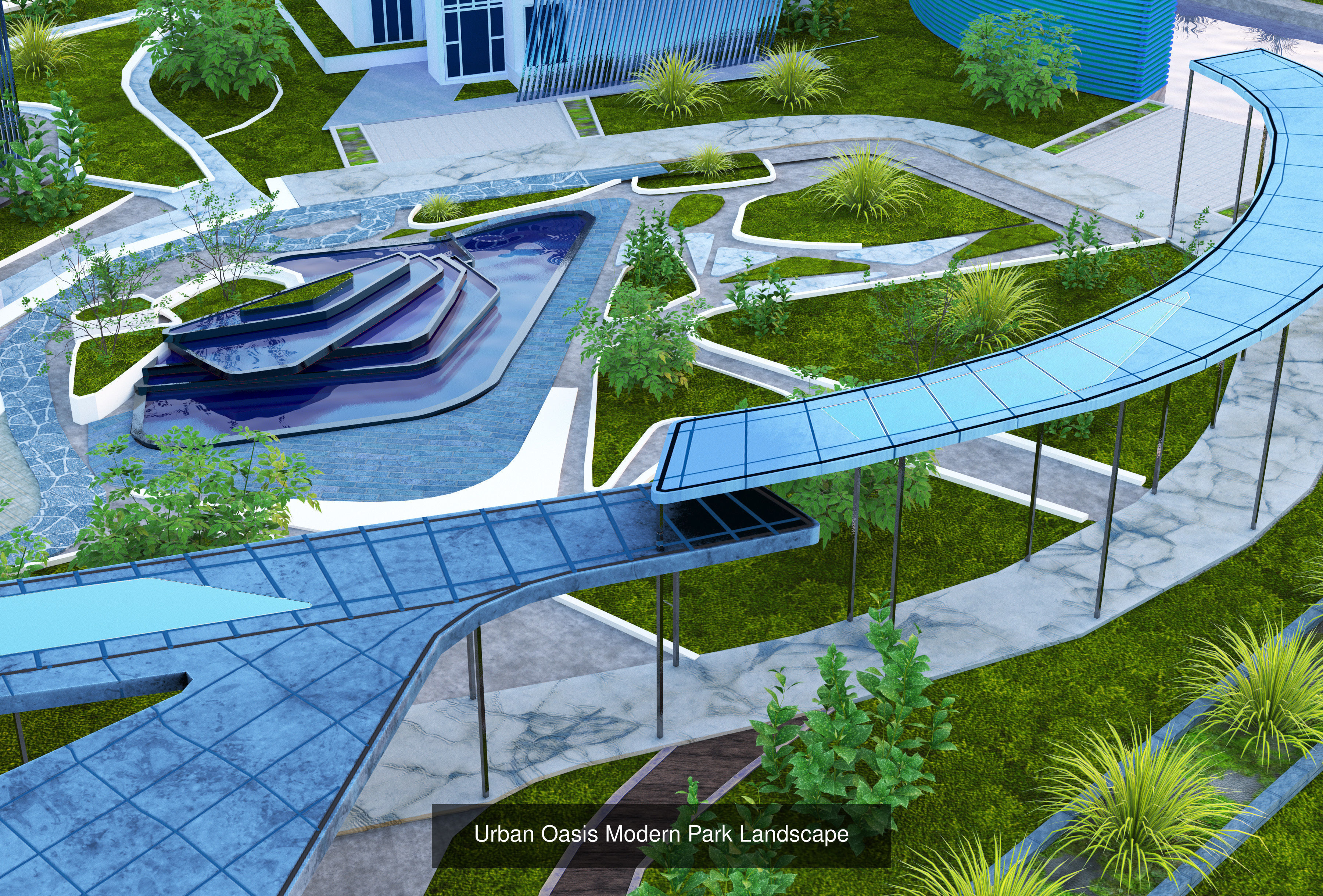 39 High-Quality Landscape Design Assets 3D Model Collection_93