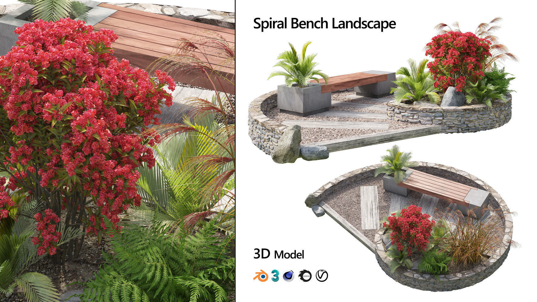 39 High-Quality Landscape Design Assets 3D Model Collection_84