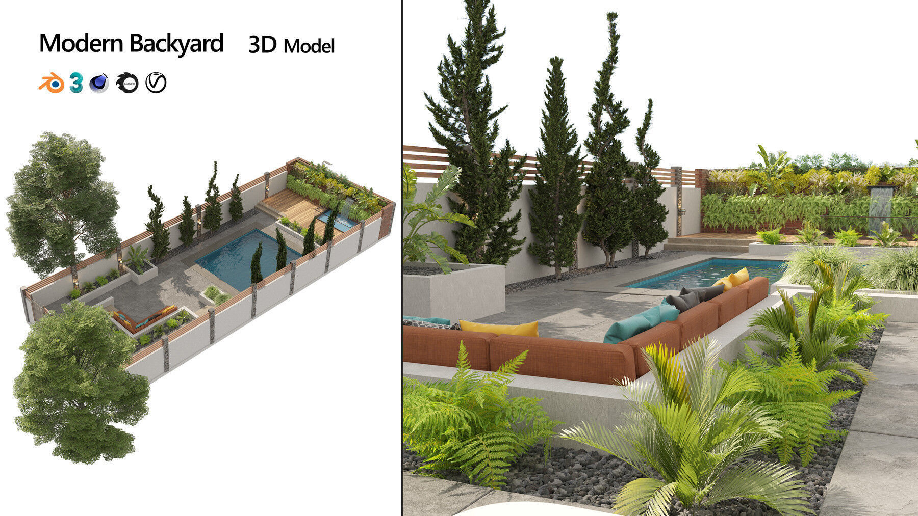 39 High-Quality Landscape Design Assets 3D Model Collection_56