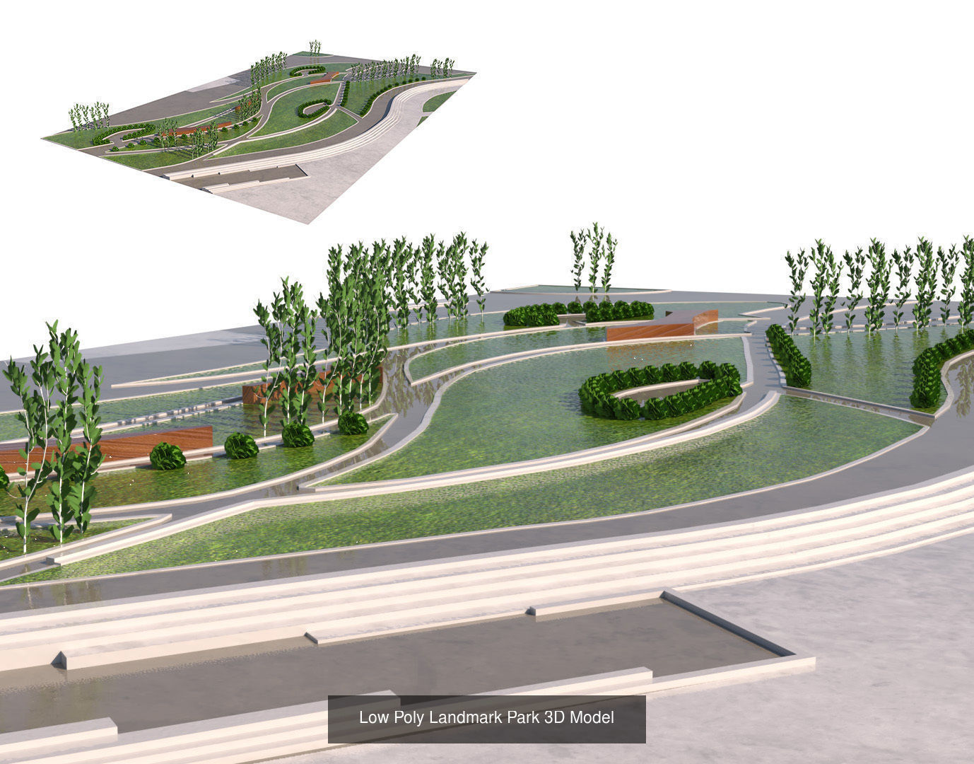 39 High-Quality Landscape Design Assets 3D Model Collection_101