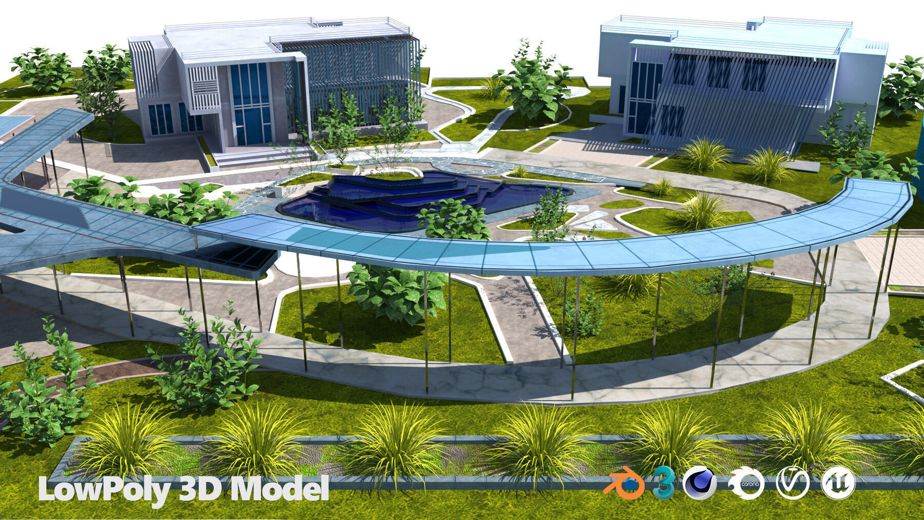 39 High-Quality Landscape Design Assets 3D Model Collection_92