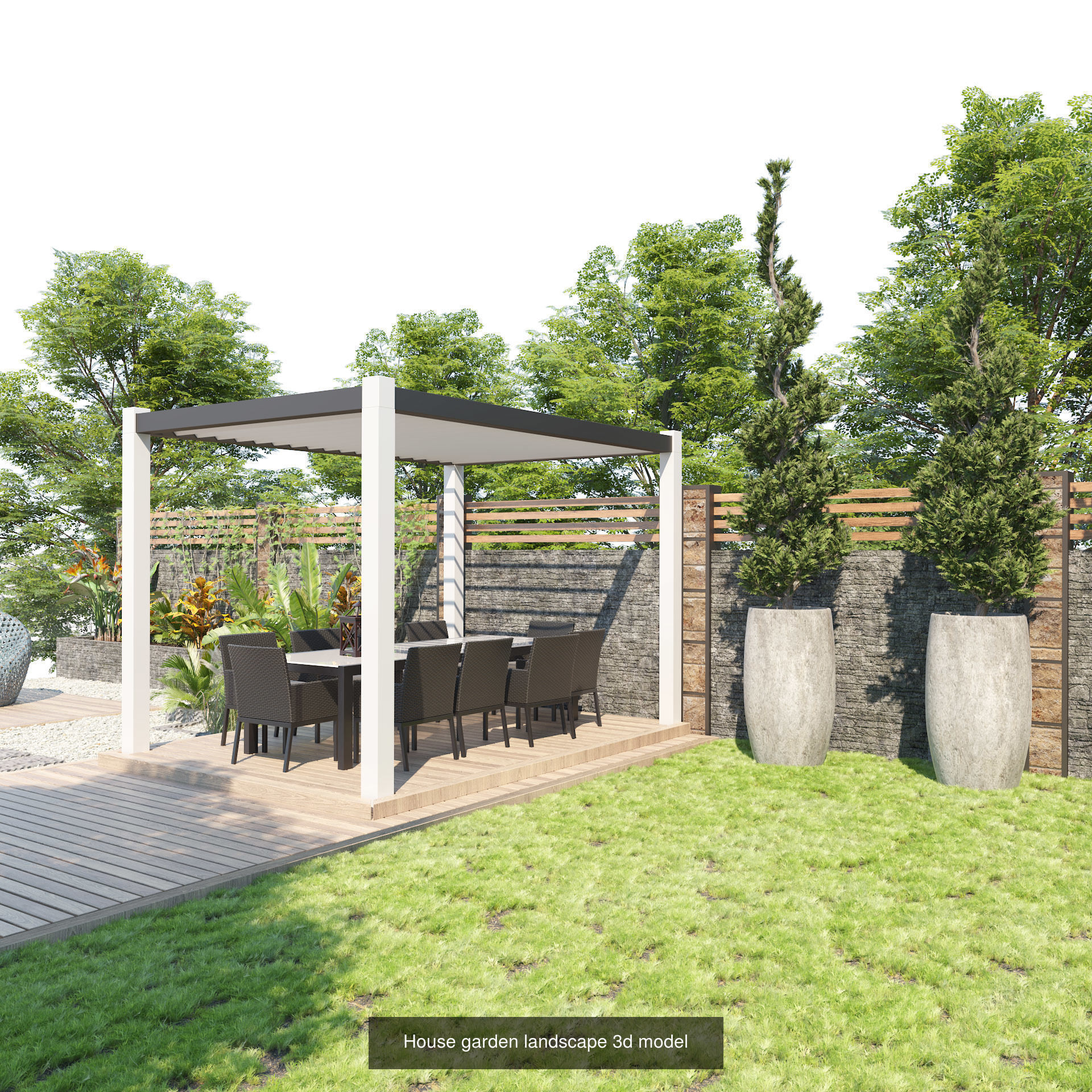 39 High-Quality Landscape Design Assets 3D Model Collection_43