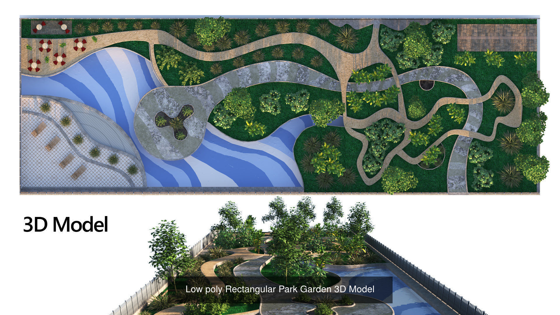 39 High-Quality Landscape Design Assets 3D Model Collection_87