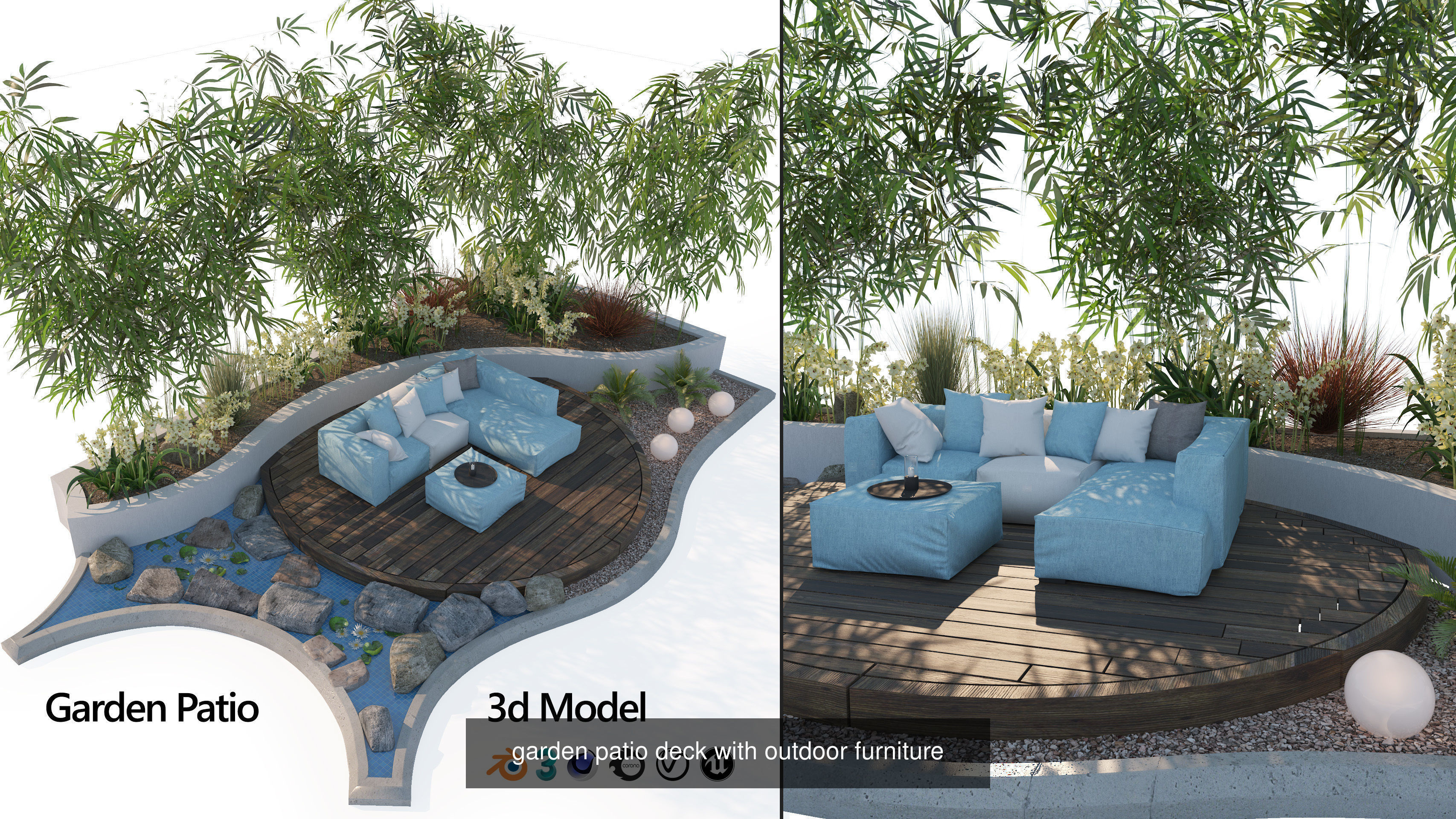 39 High-Quality Landscape Design Assets 3D Model Collection_61