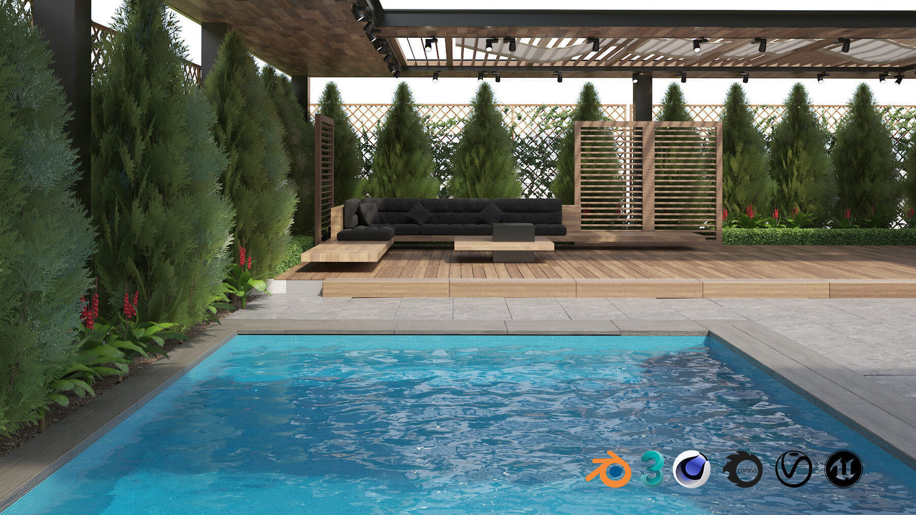 39 High-Quality Landscape Design Assets 3D Model Collection_70