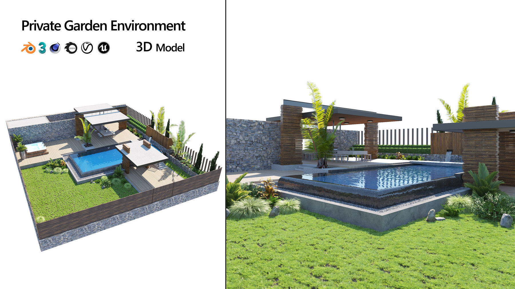 39 High-Quality Landscape Design Assets 3D Model Collection_50