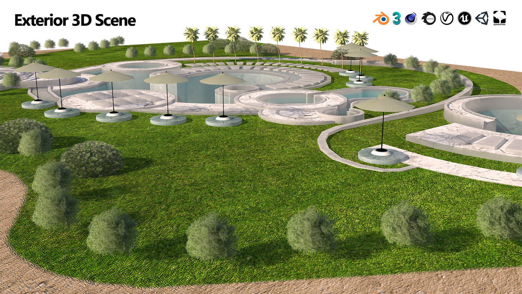 39 High-Quality Landscape Design Assets 3D Model Collection_98