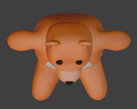 Boggie Toy Bear Low-poly 3D model_17