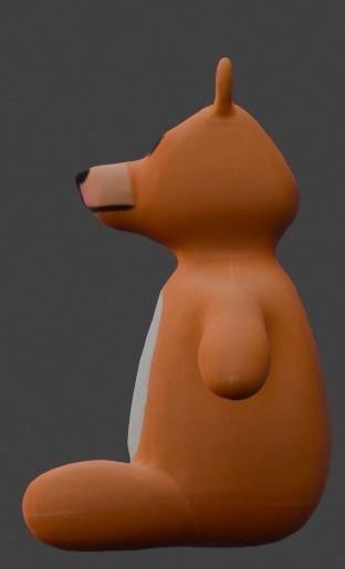 Boggie Toy Bear Low-poly 3D model_16