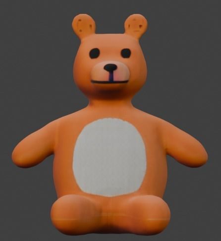Boggie Toy Bear Low-poly 3D model_13