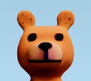 Boggie Toy Bear Low-poly 3D model_3