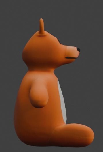 Boggie Toy Bear Low-poly 3D model_14