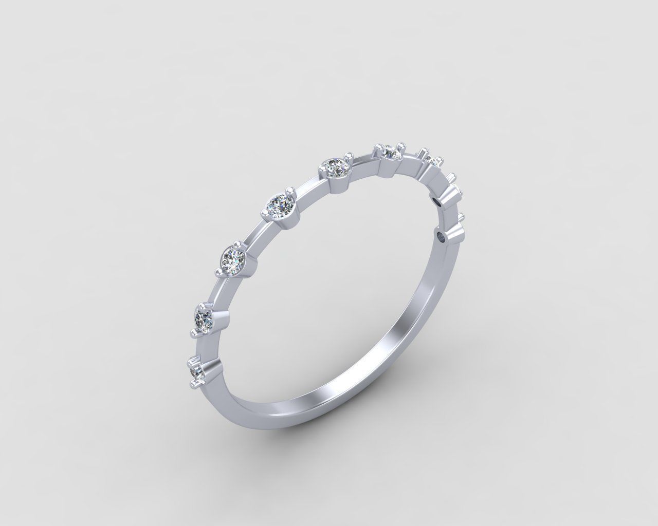 Minimal lightweight Node Ring 125-MW 3D print model_15