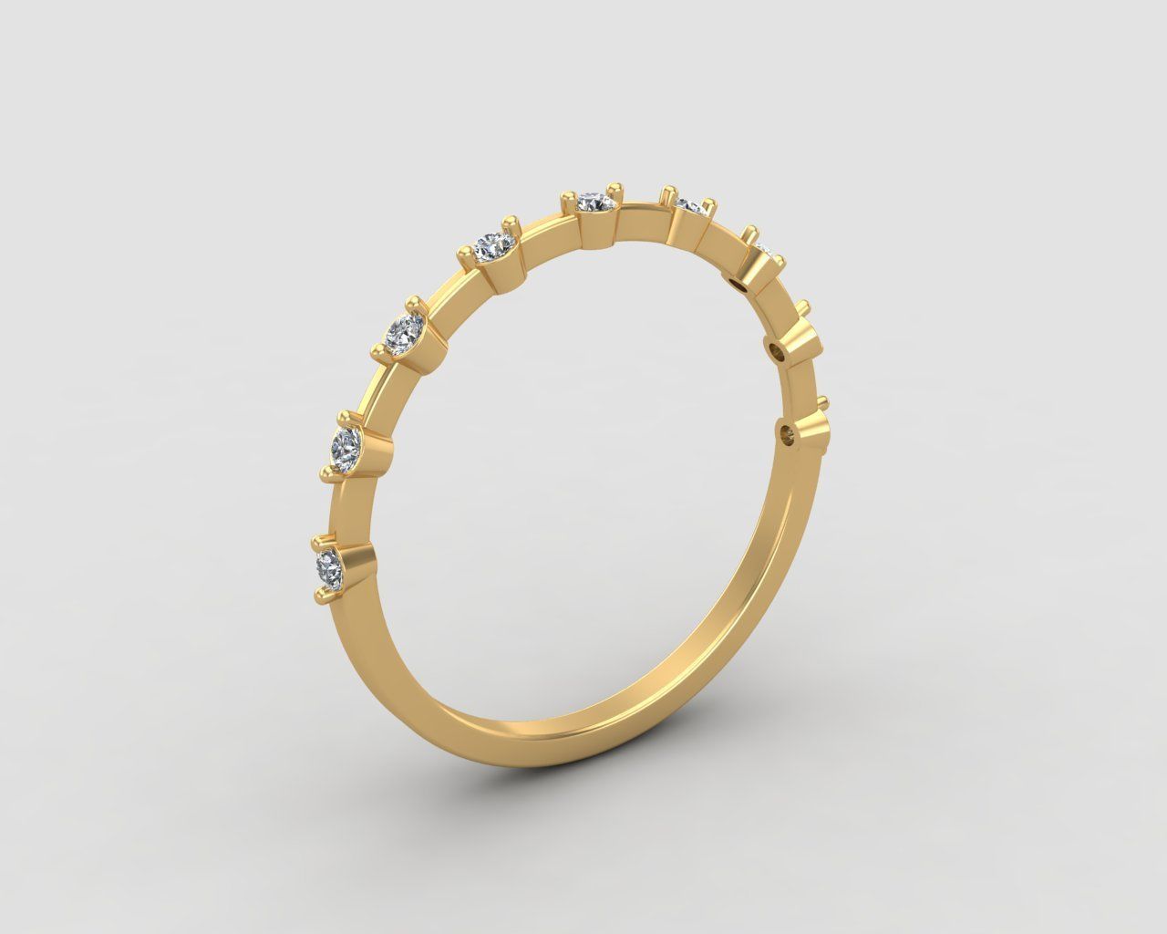 Minimal lightweight Node Ring 125-MW 3D print model_22