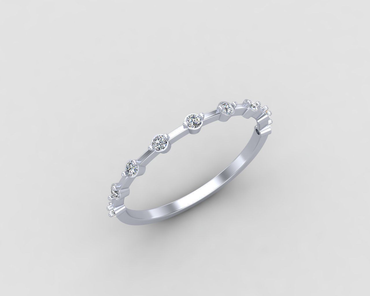 Minimal lightweight Node Ring 125-MW 3D print model_16