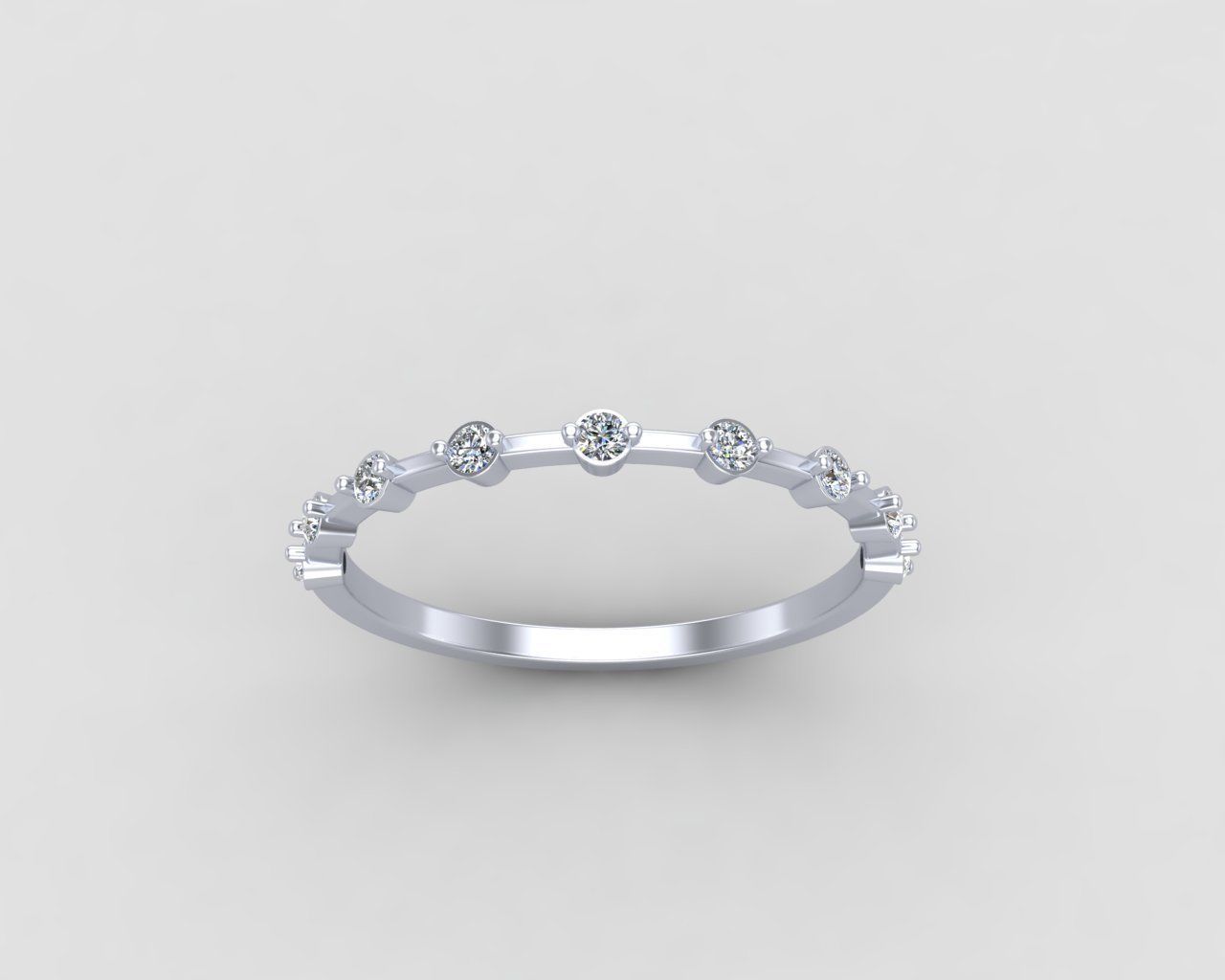 Minimal lightweight Node Ring 125-MW 3D print model_17