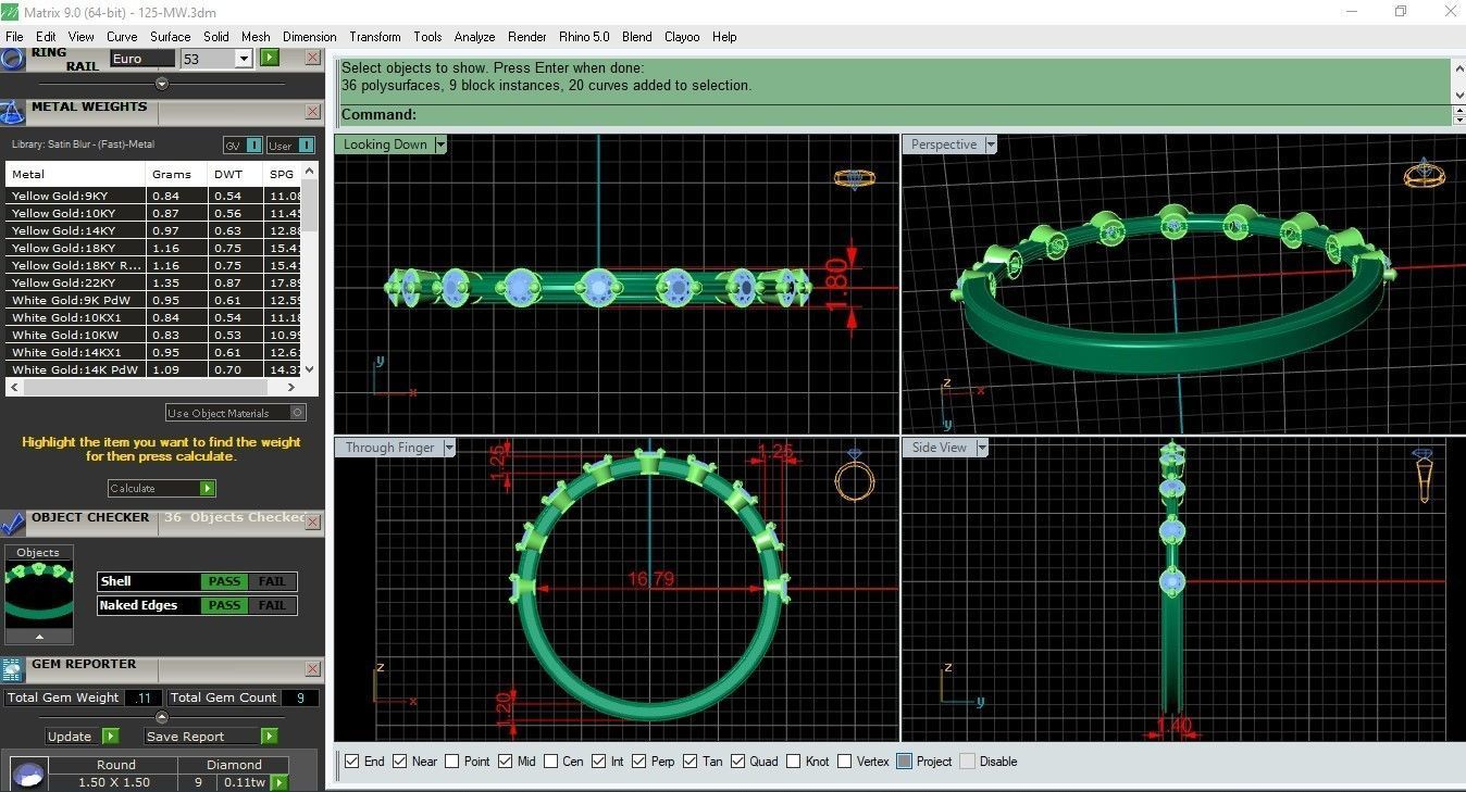 Minimal lightweight Node Ring 125-MW 3D print model_2
