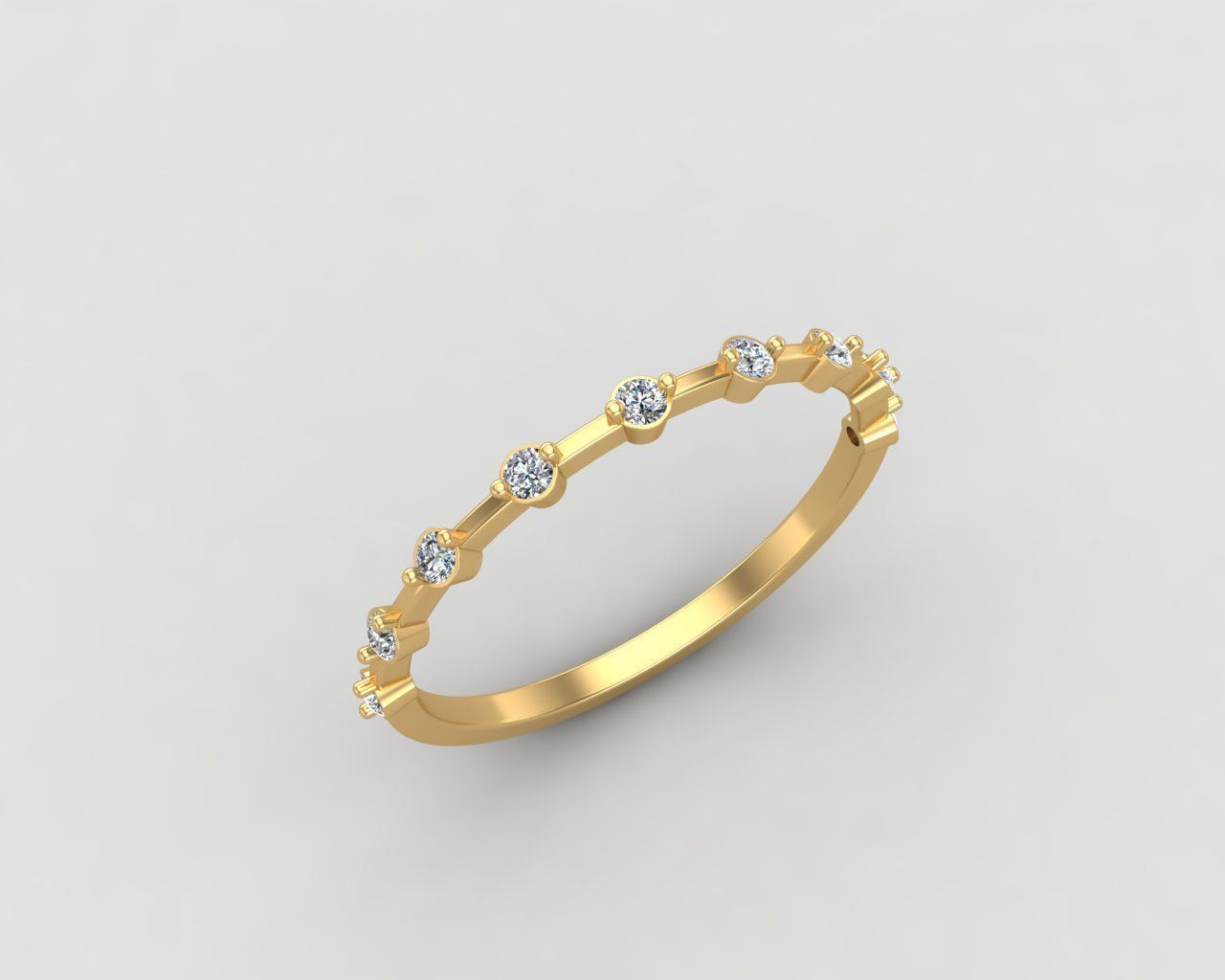 Minimal lightweight Node Ring 125-MW 3D print model_24