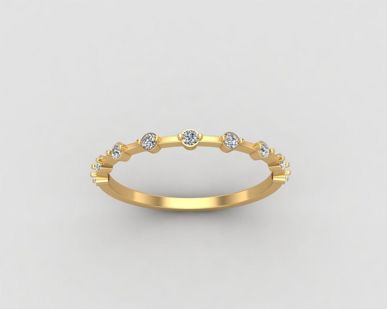 Minimal lightweight Node Ring 125-MW 3D print model_25