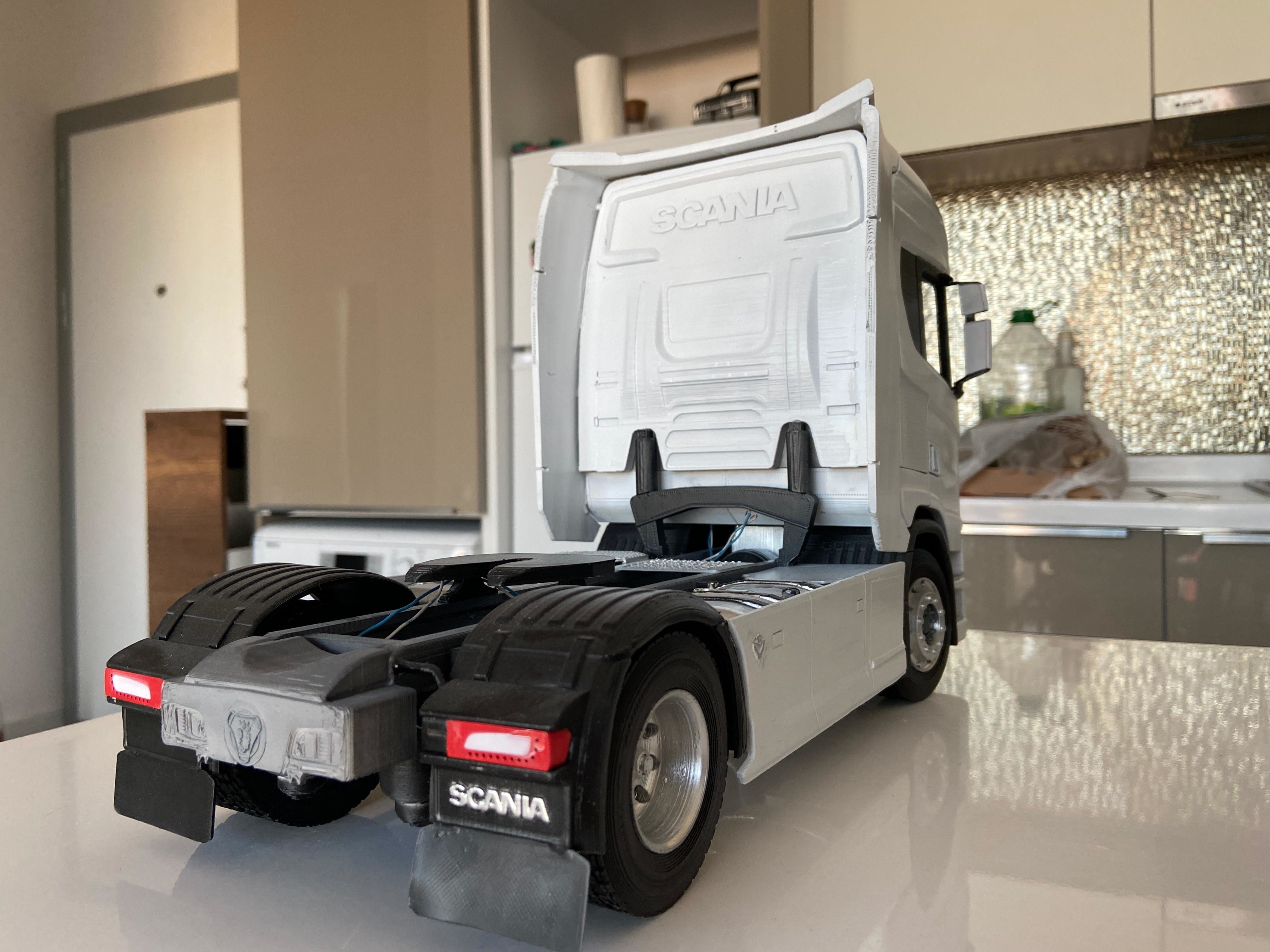 Printable truck model kit scania s730 3D print model_4