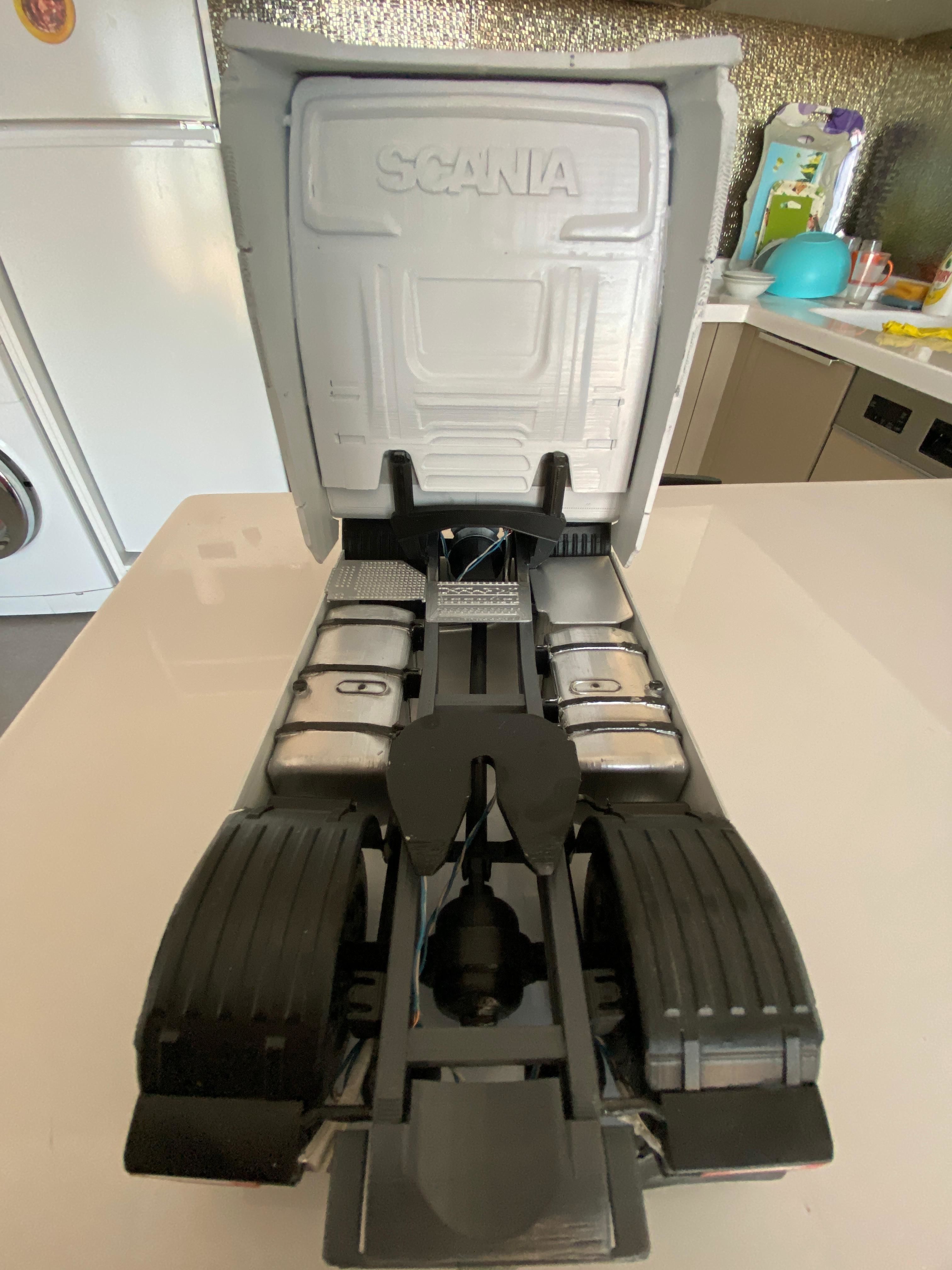 Printable truck model kit scania s730 3D print model_5