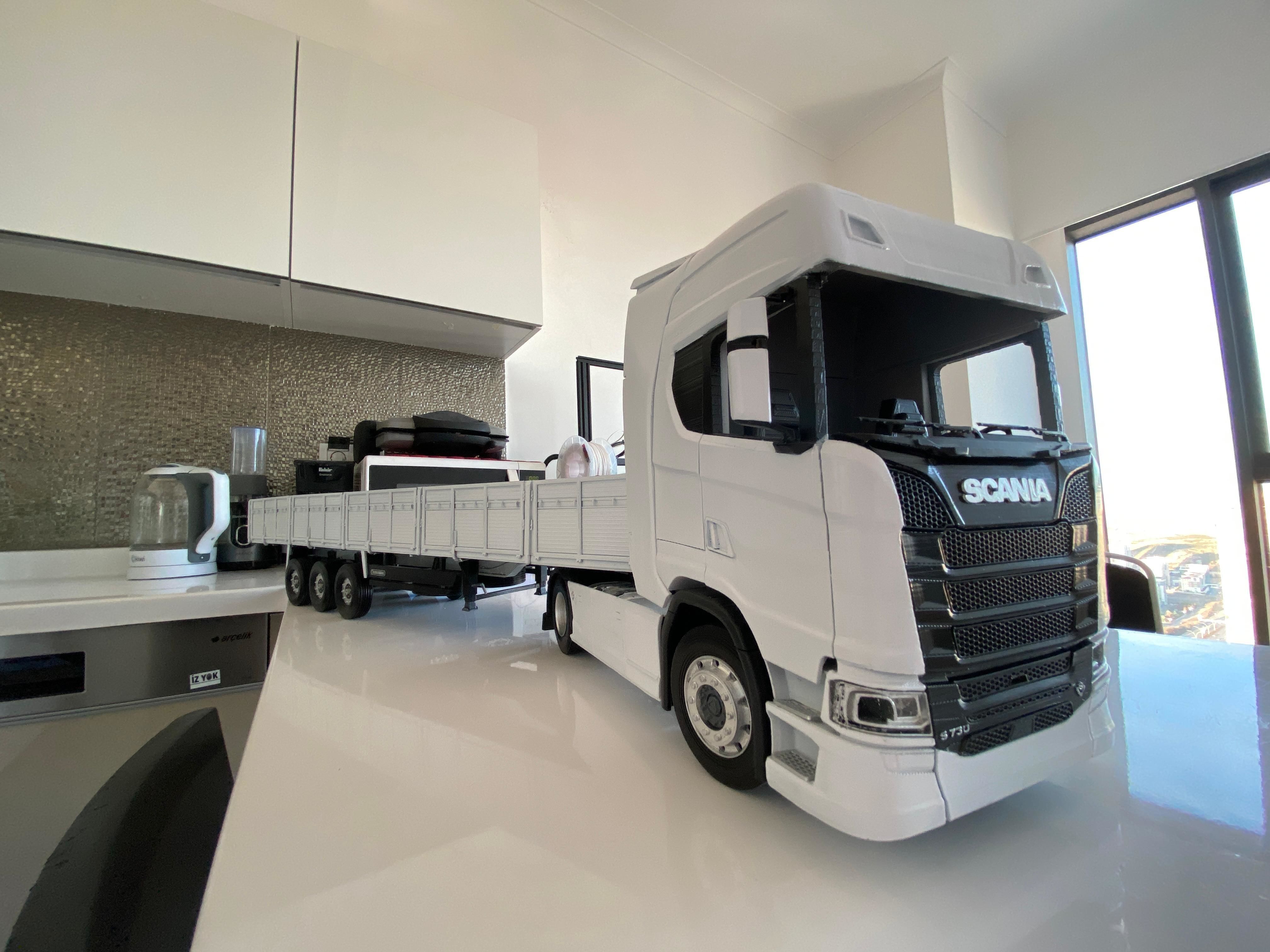 Printable truck model kit scania s730 3D print model_6